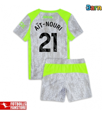 Manchester City Rayan Ait-Nouri #21 Tredje Tröja Barn 2025-26 Kortärmad (+ Korta byxor)